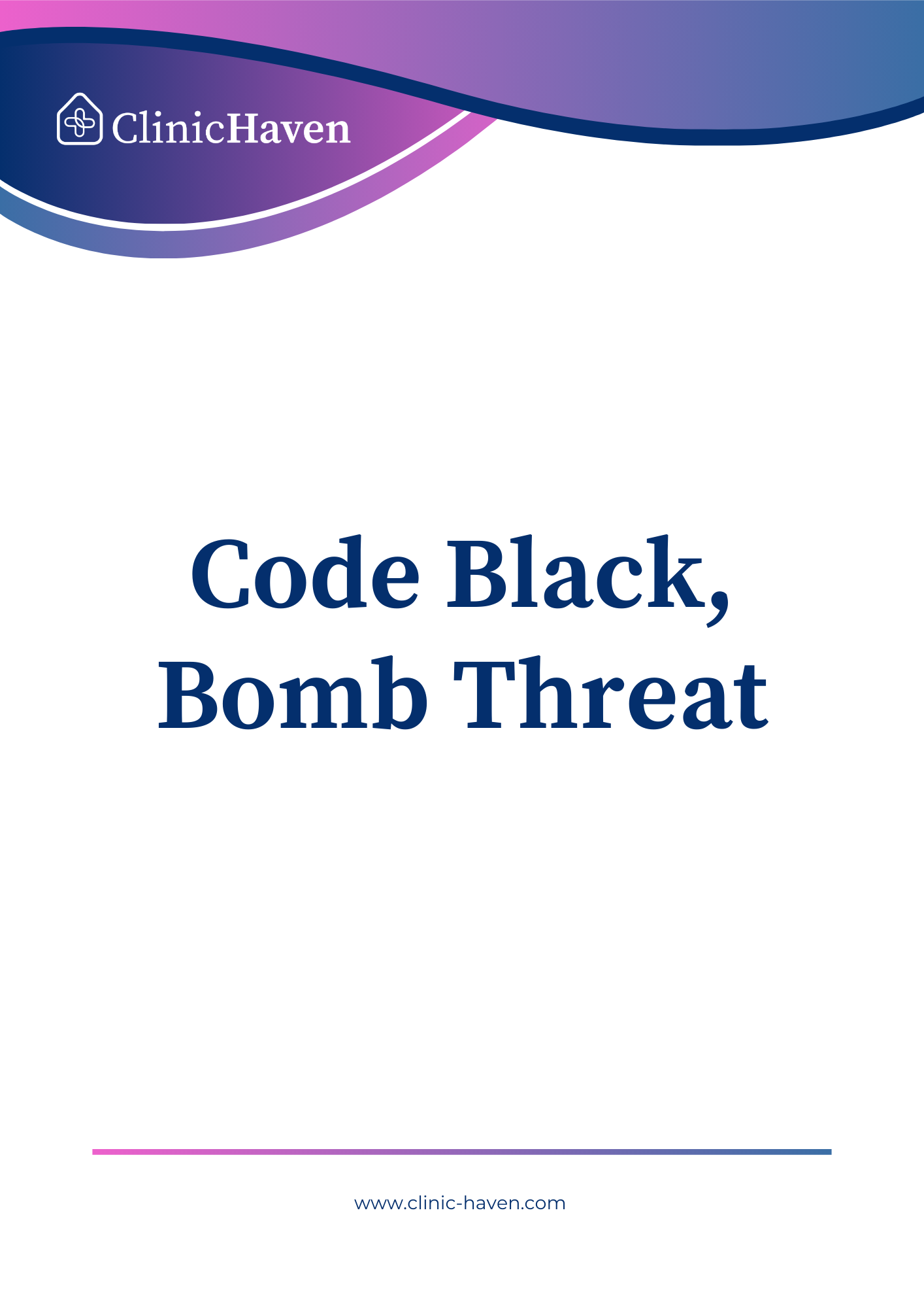 Code Black, Bomb Threat