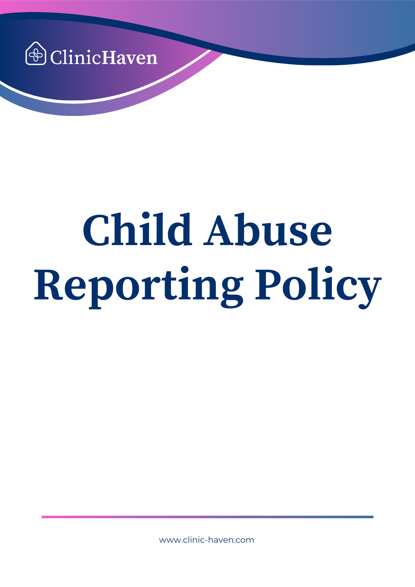 Child Abuse Reporting Policy