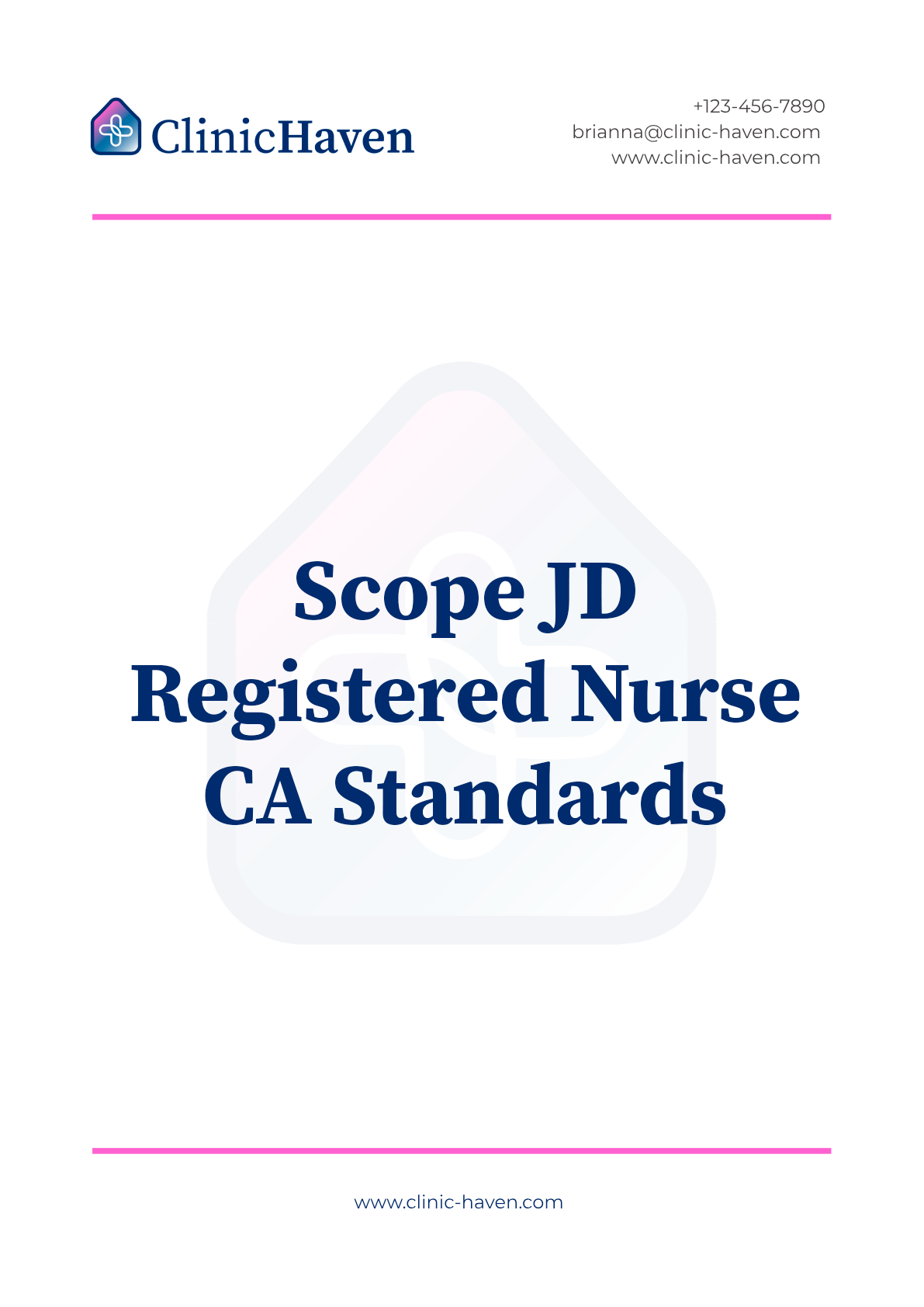 Scope JD Registered Nurse CA Standards