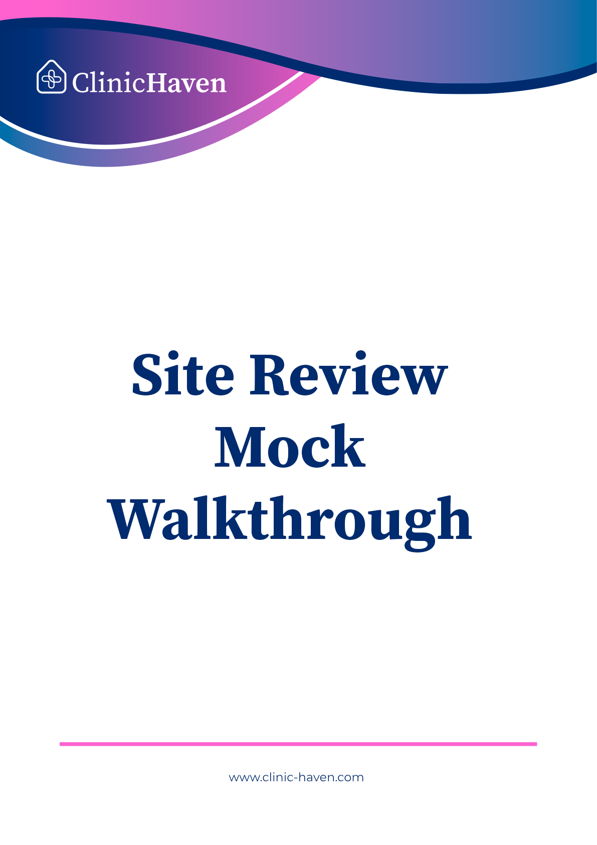 Site Review Mock Walkthrough