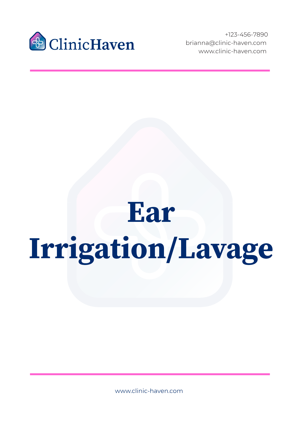 Ear Irrigation/Lavage