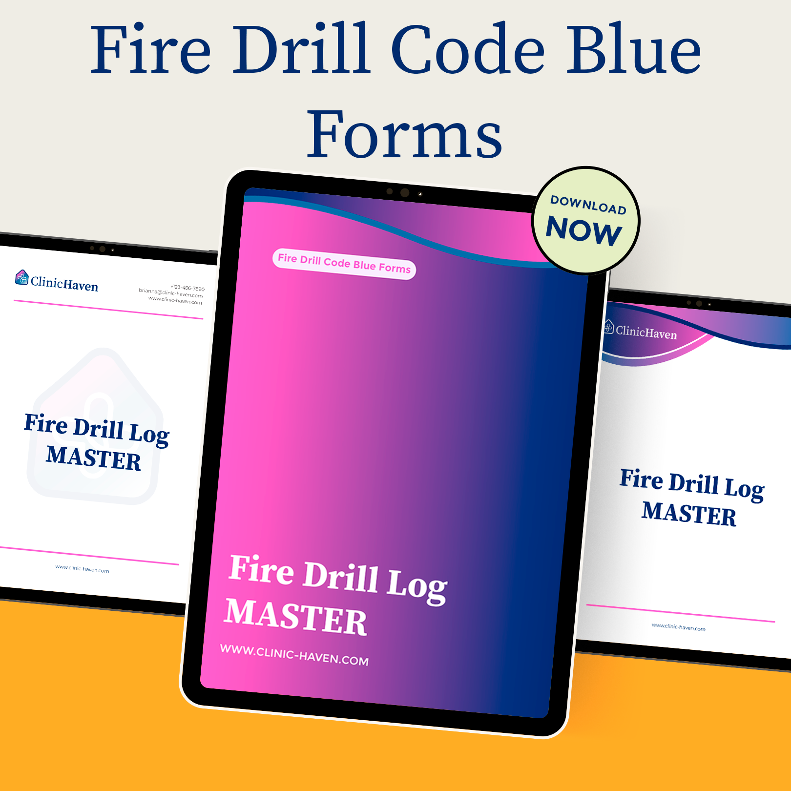 Fire Drill Code Blue Forms