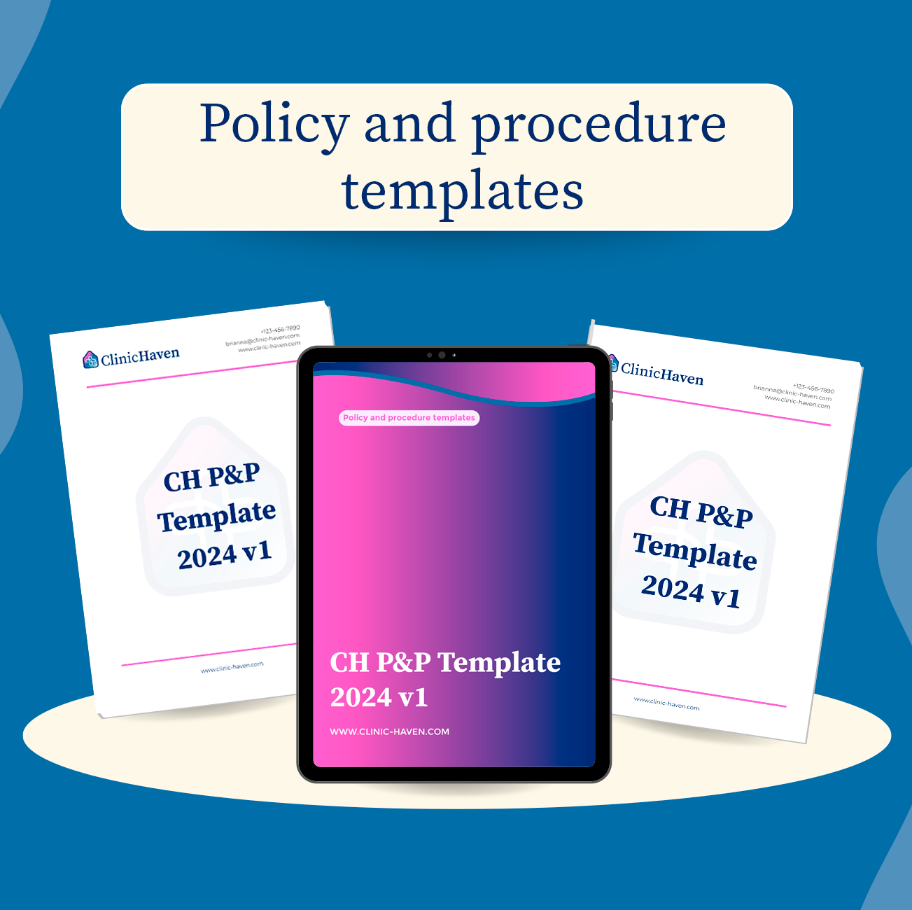 Policy and procedure templates (upcharge for federal guidelines included)