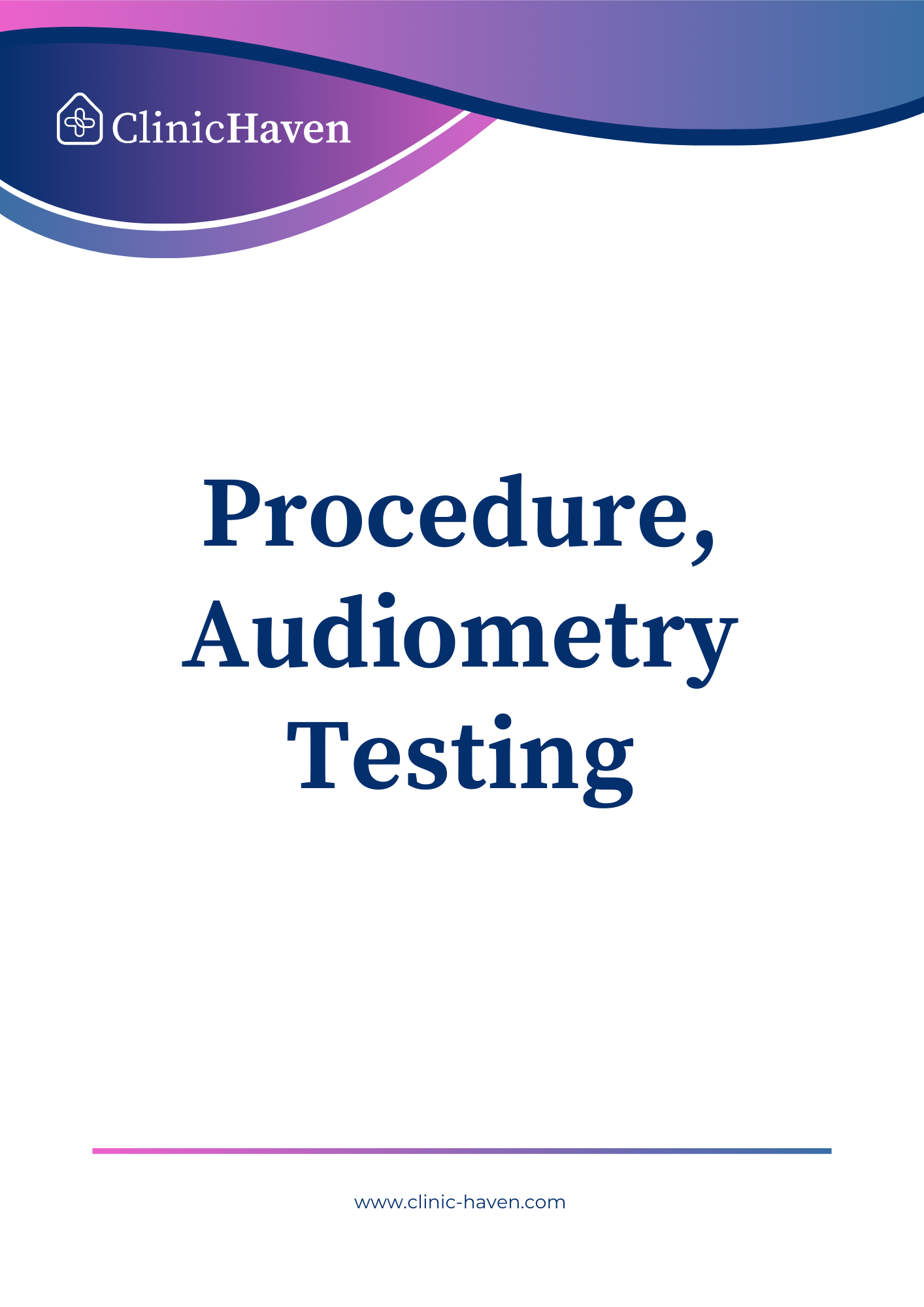 Procedure, Audiometry Testing