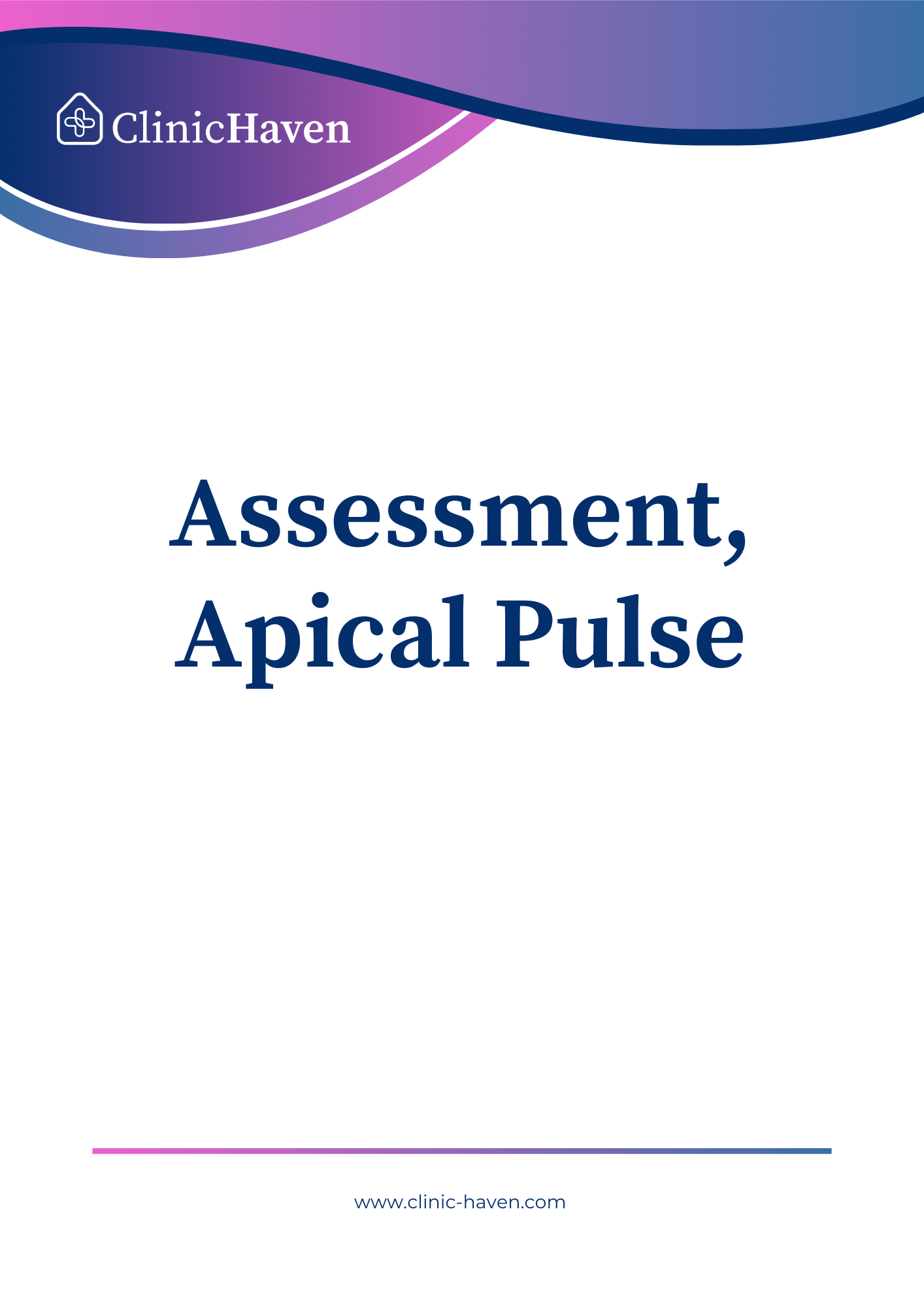 Assessment, Apical Pulse