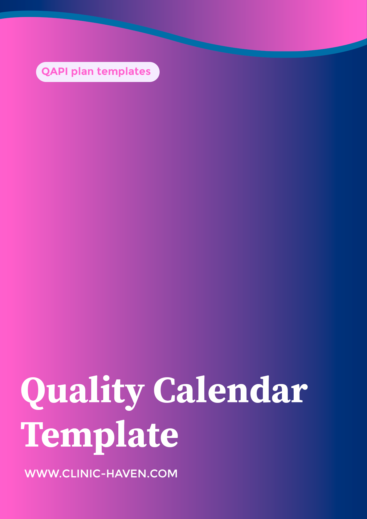 Quality Calendar Template