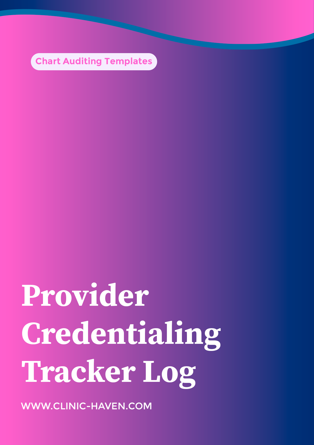 Provider Credentialing Tracker Log