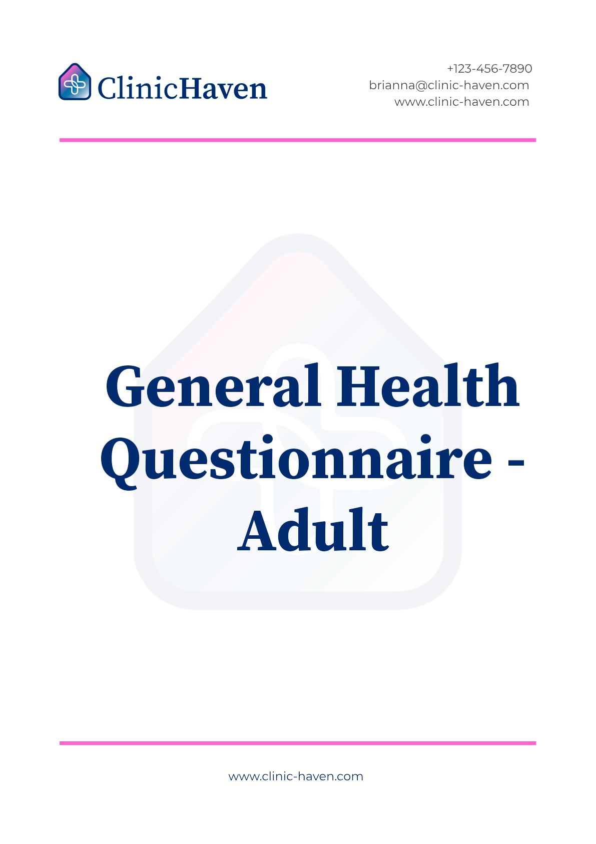 General Health Questionnaire - Adult