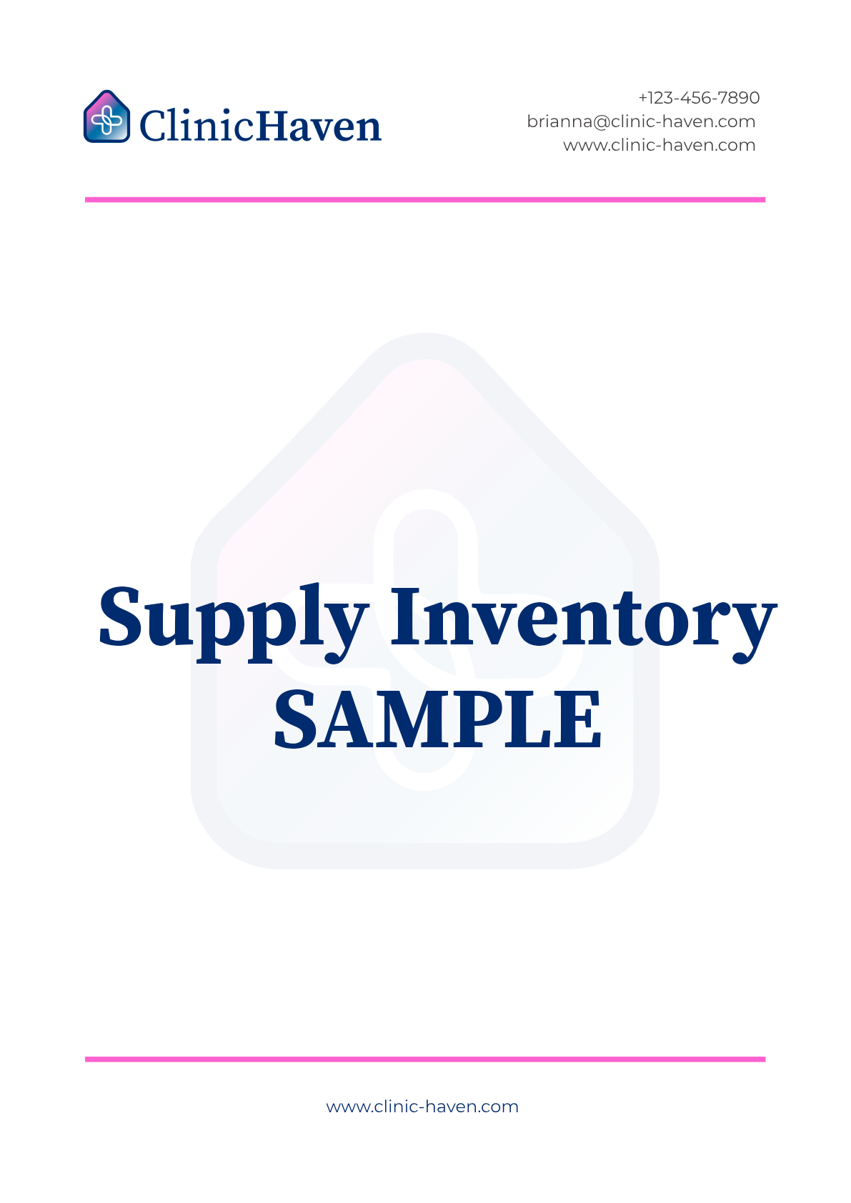 Supply Inventory SAMPLE