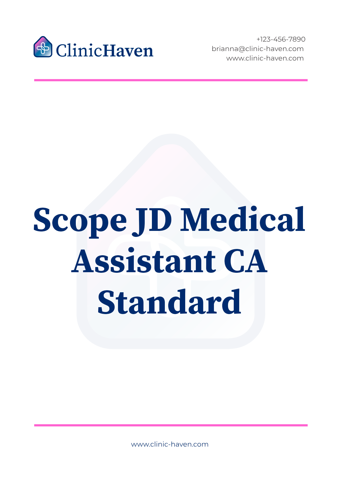 Scope JD Medical Assistant CA Standard