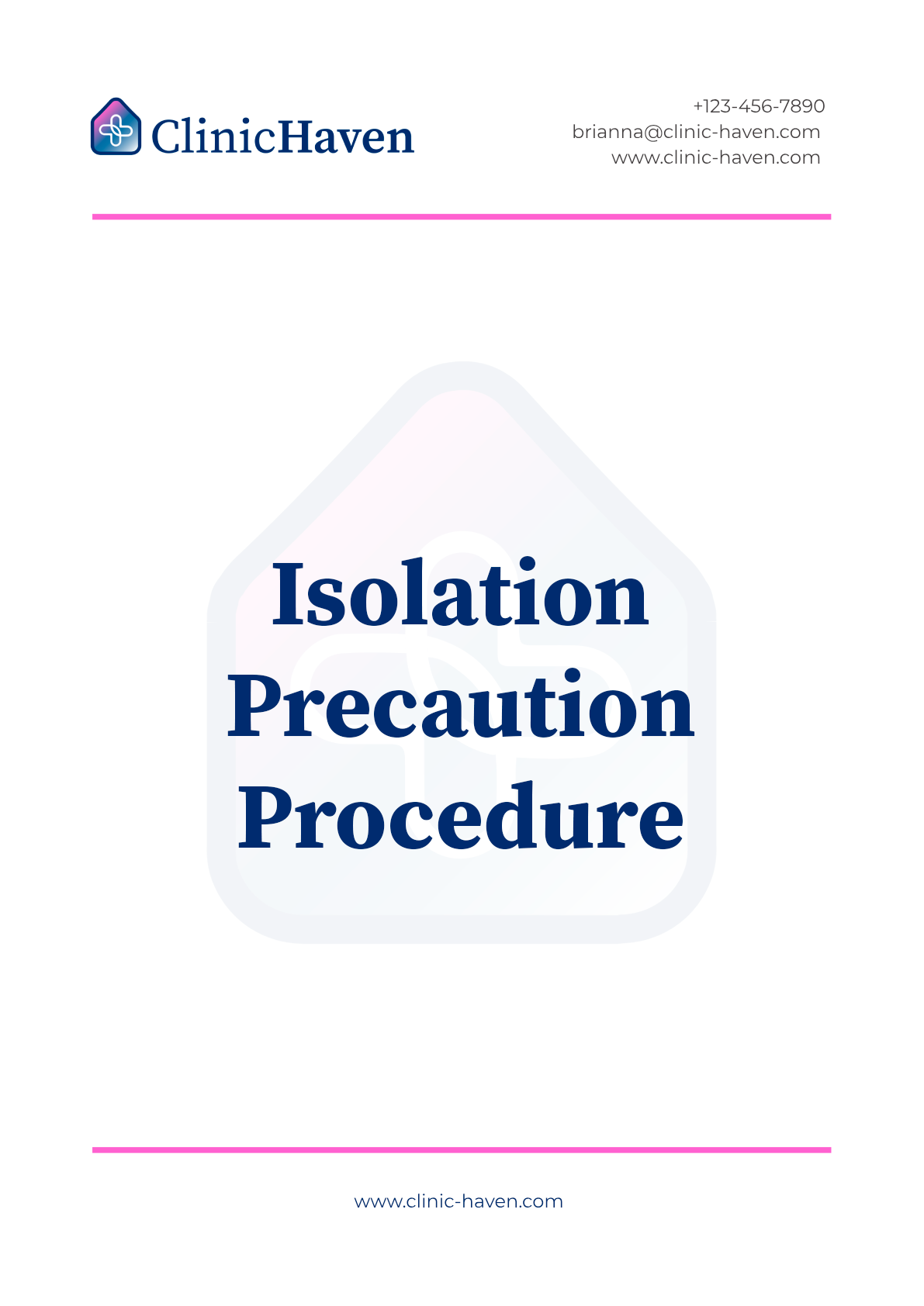 Isolation Precaution Procedure