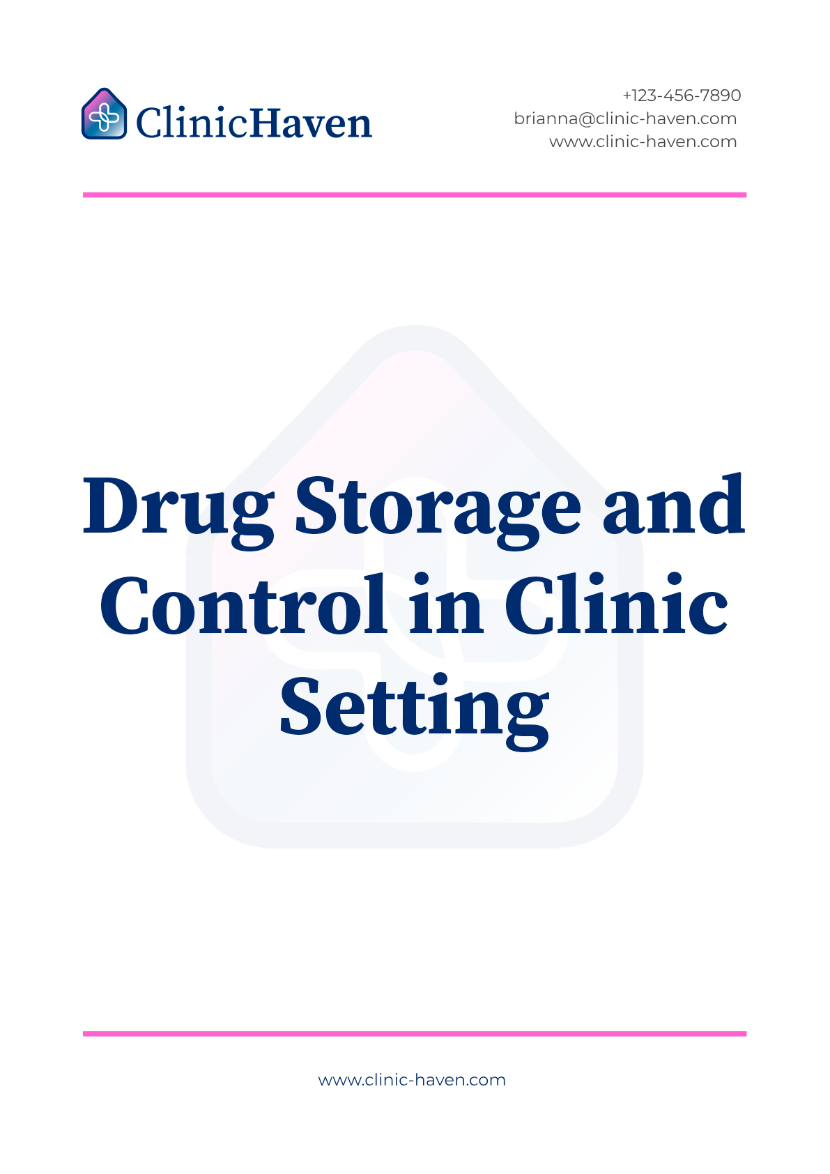 Drug Storage and Control in Clinic Setting