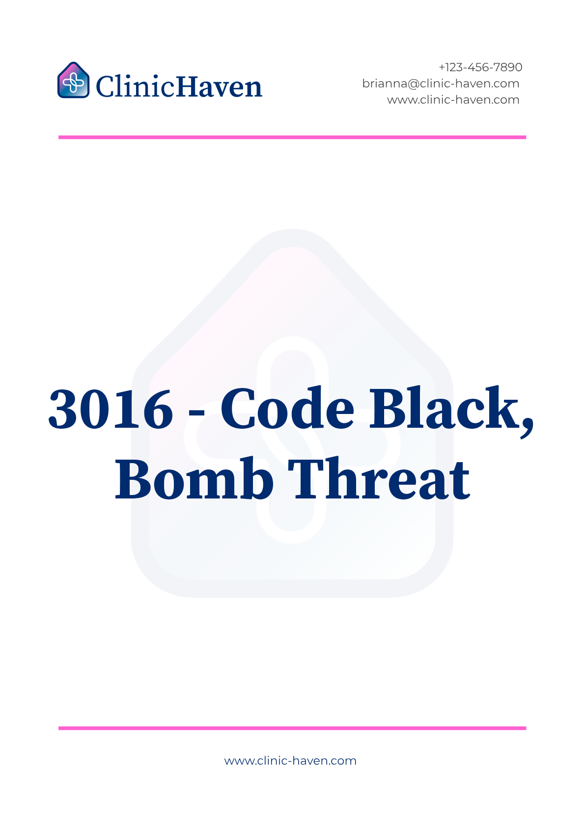 3016 - Code Black, Bomb Threat