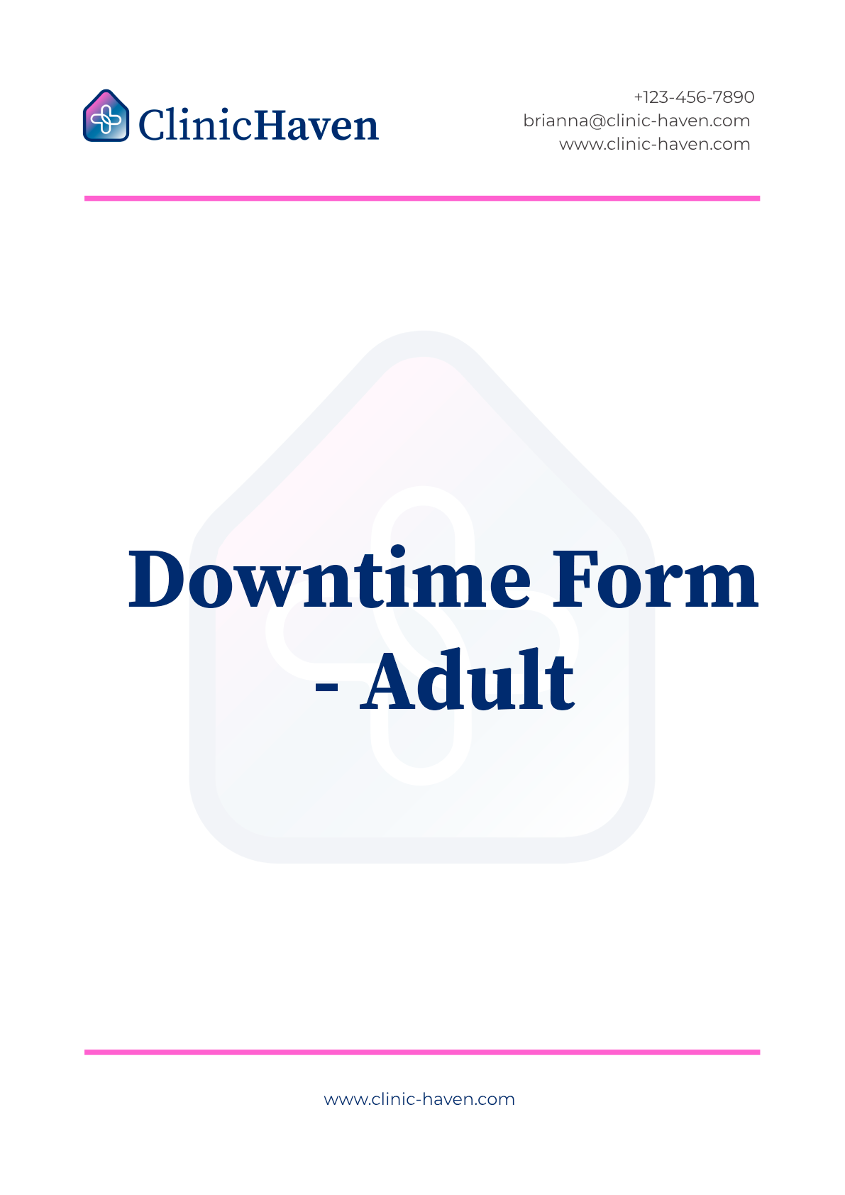 Downtime Form - Adult