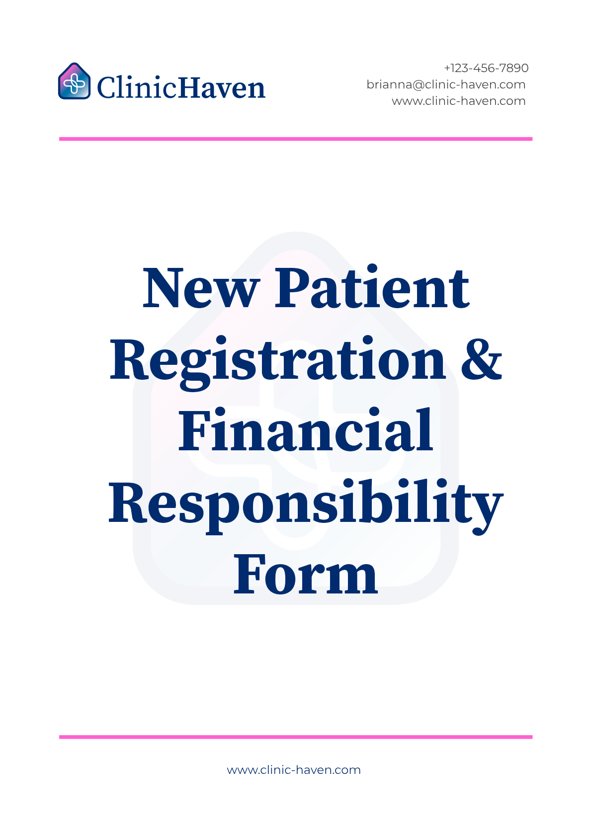 New Patient Registration & Financial Responsibility Form