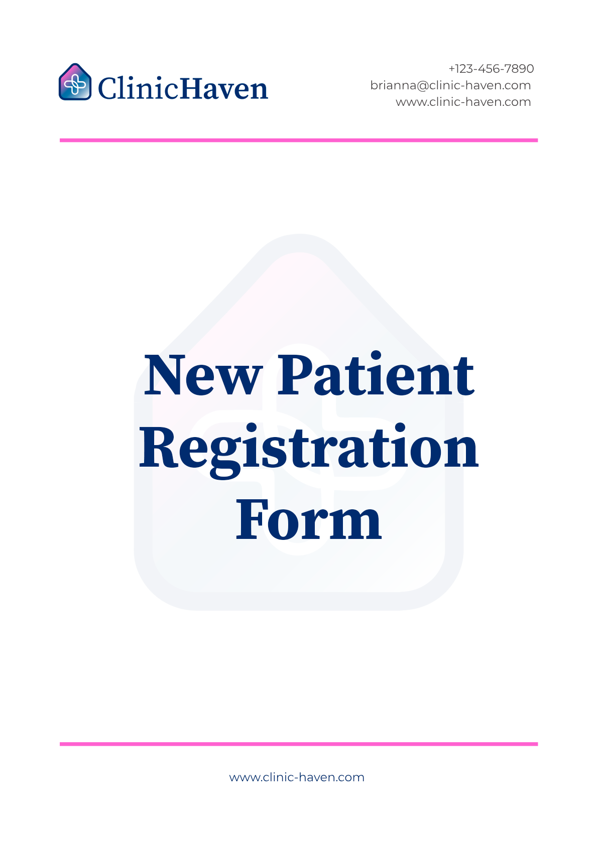 New Patient Registration Form