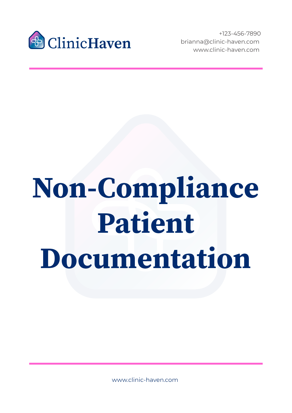 Non-Compliance Patient Documentation