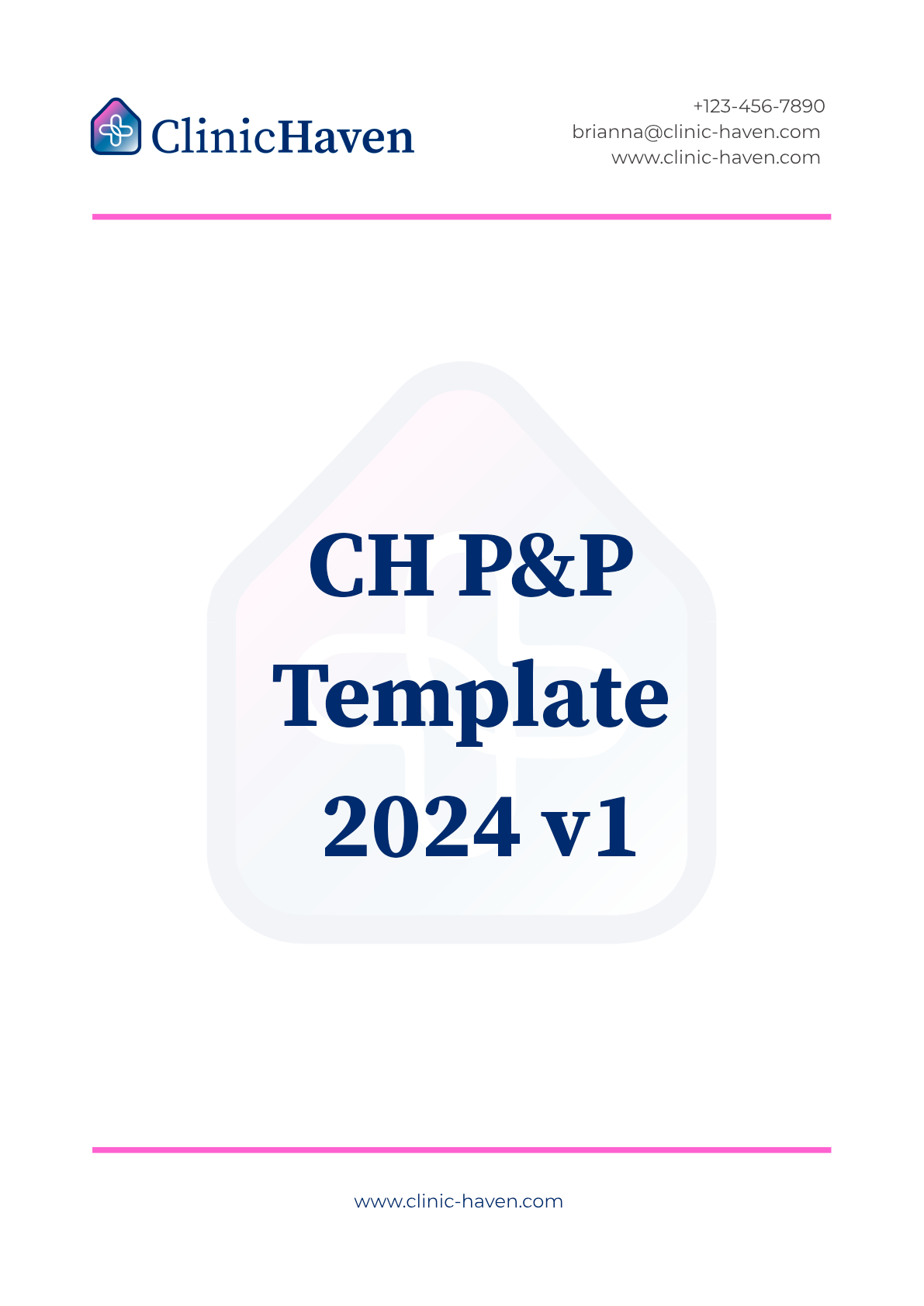 CH P&P Template 2024 v1