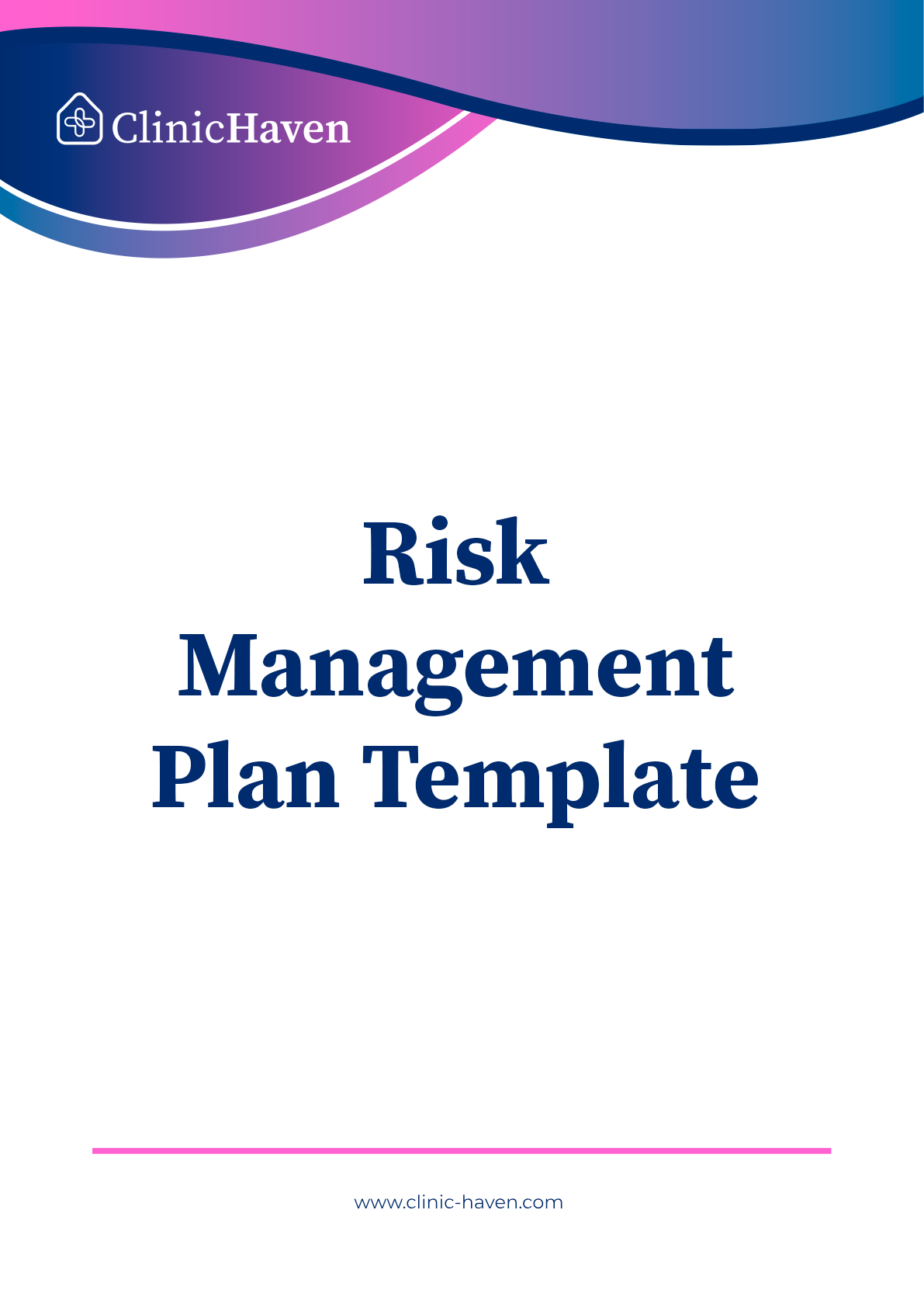 Risk Management Plan Template