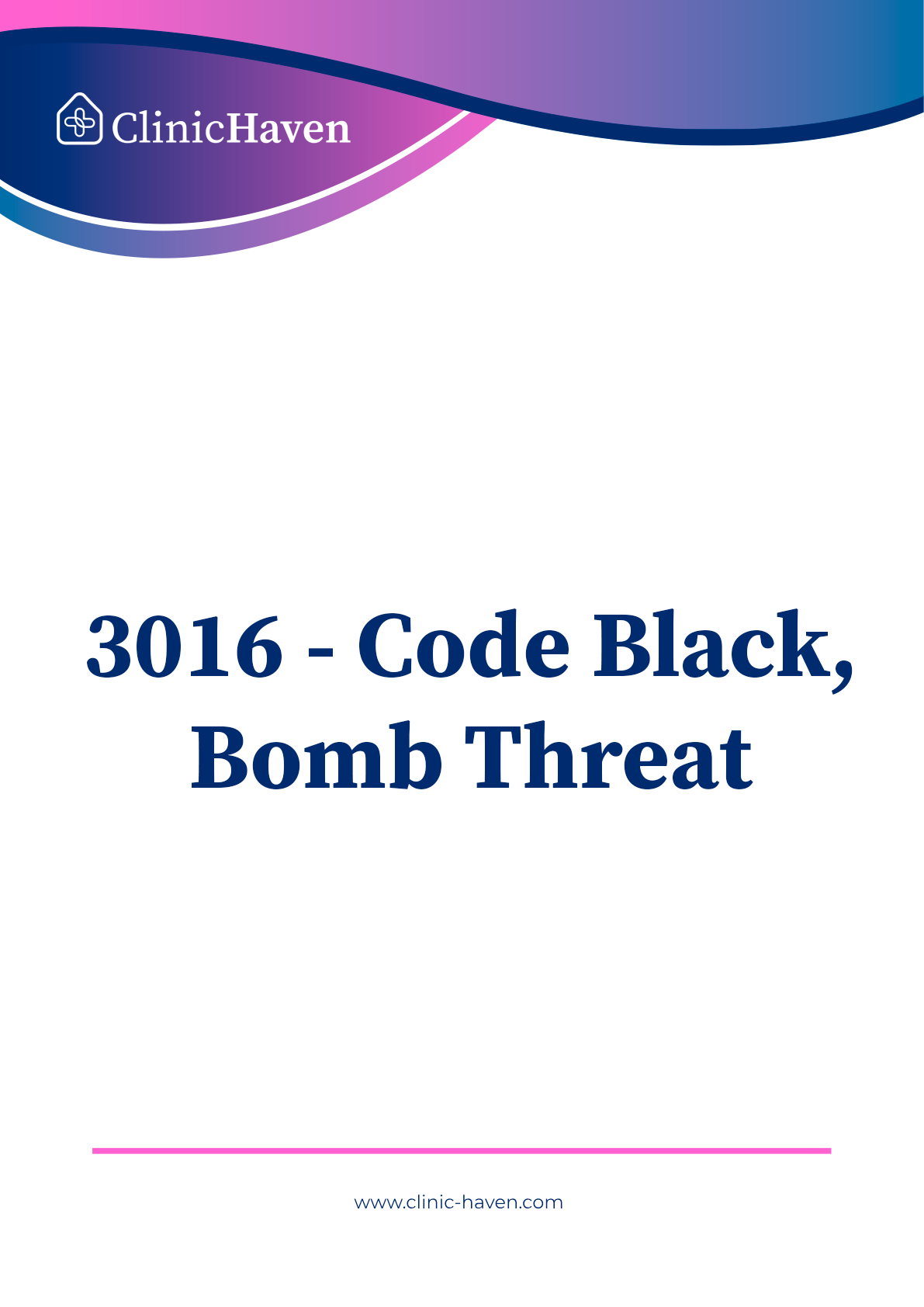 3016 - Code Black, Bomb Threat