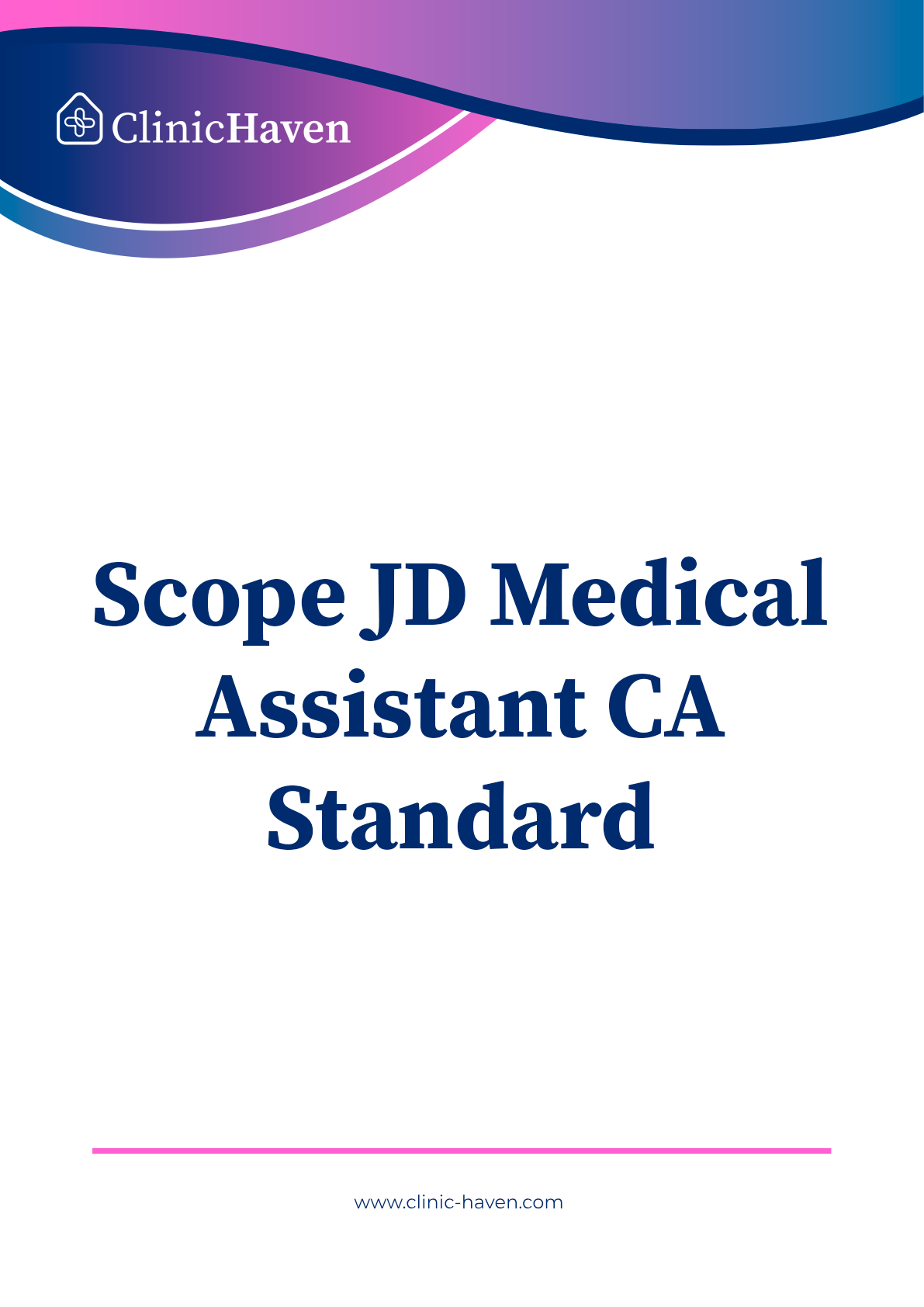 Scope JD Medical Assistant CA Standard