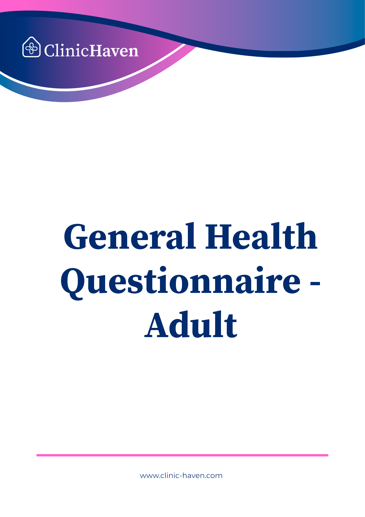 General Health Questionnaire - Adult