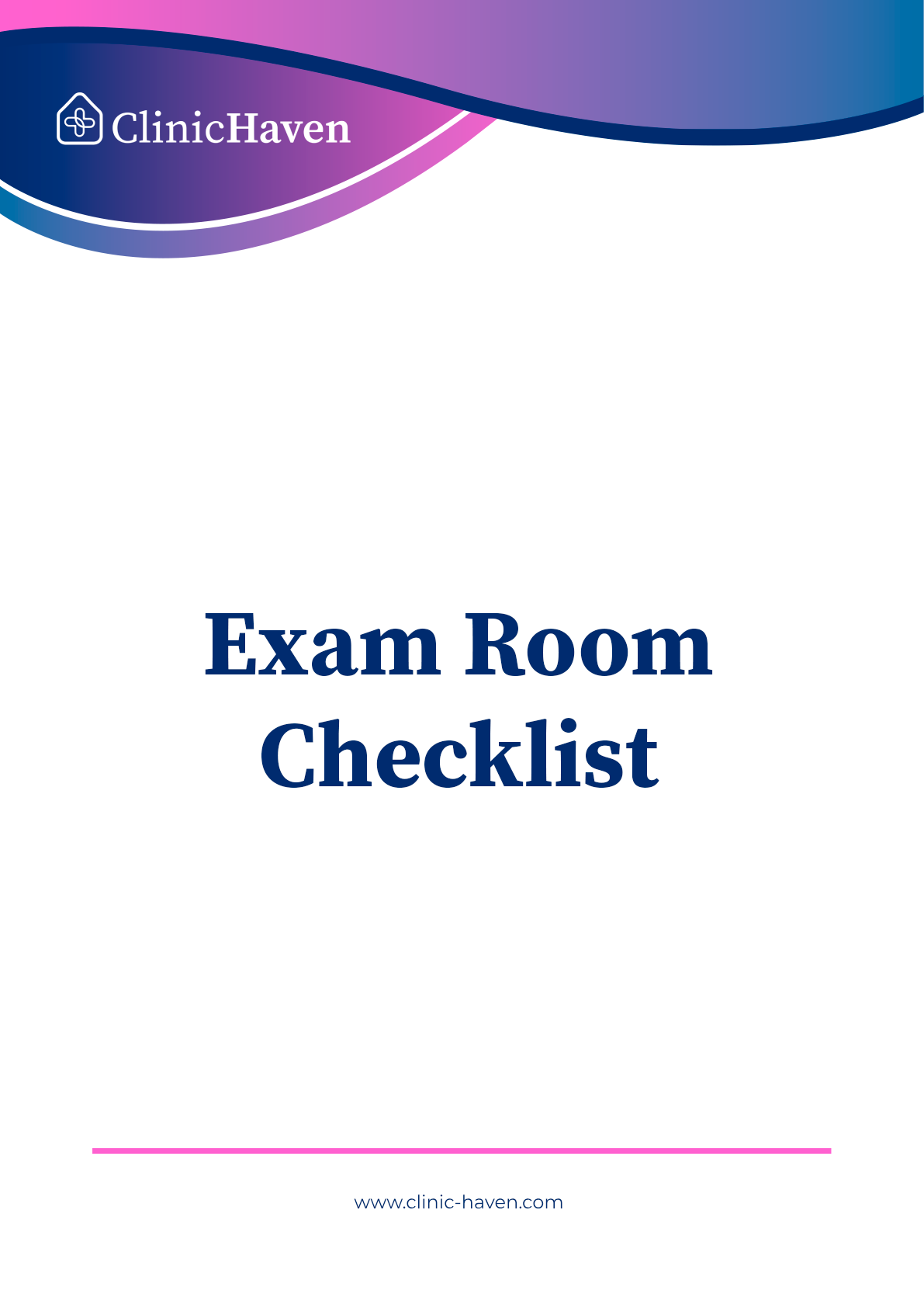 Exam Room Checklist