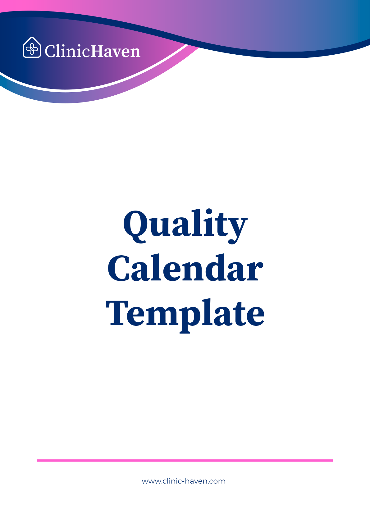 Quality Calendar Template