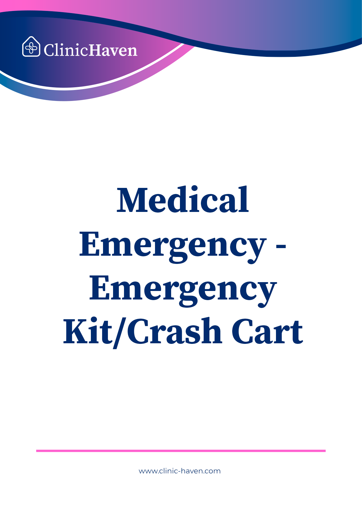 Medical Emergency - Emergency Kit/Crash Cart