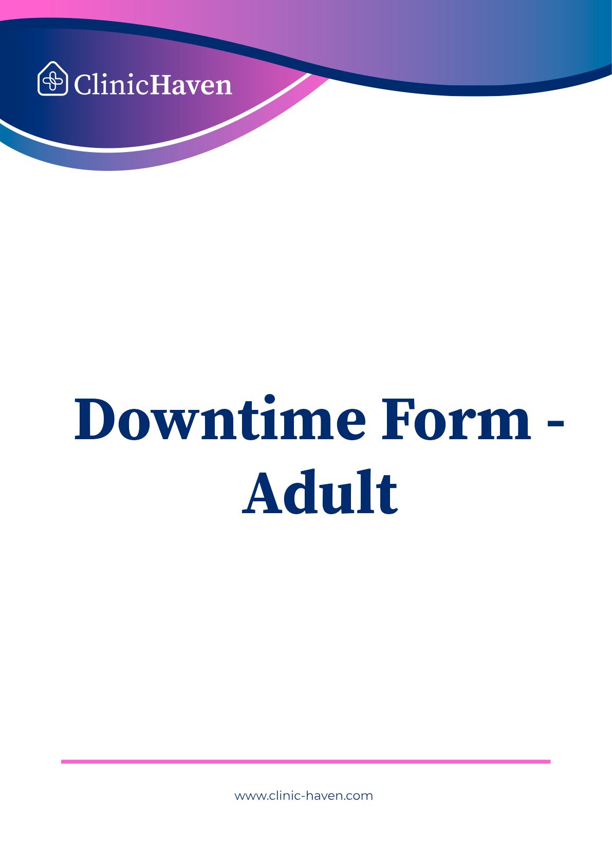 Downtime Form - Adult