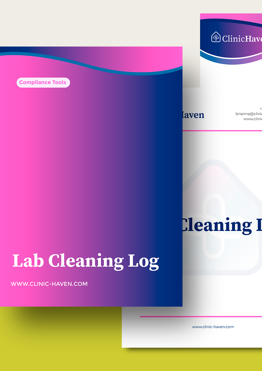 Lab Cleaning Log