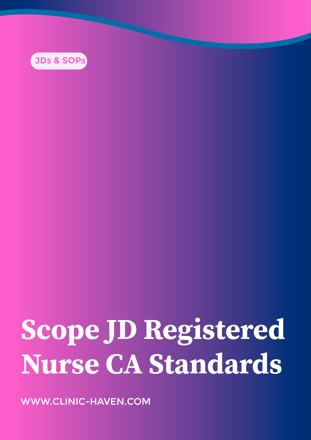 Scope JD Registered Nurse CA Standards