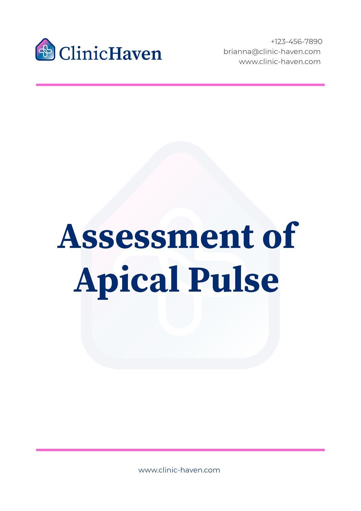 Assessment of Apical Pulse