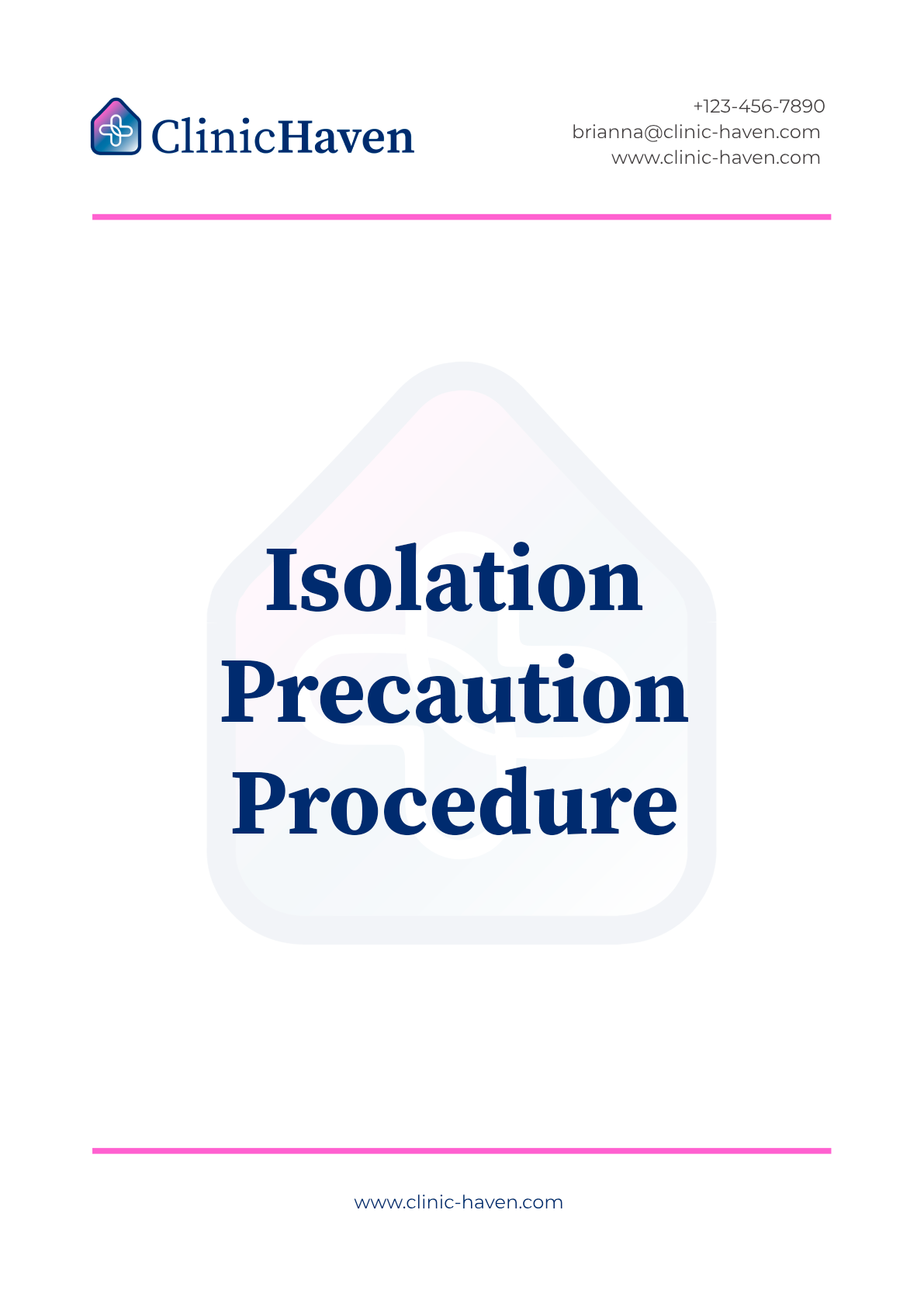 Isolation Precaution Procedure