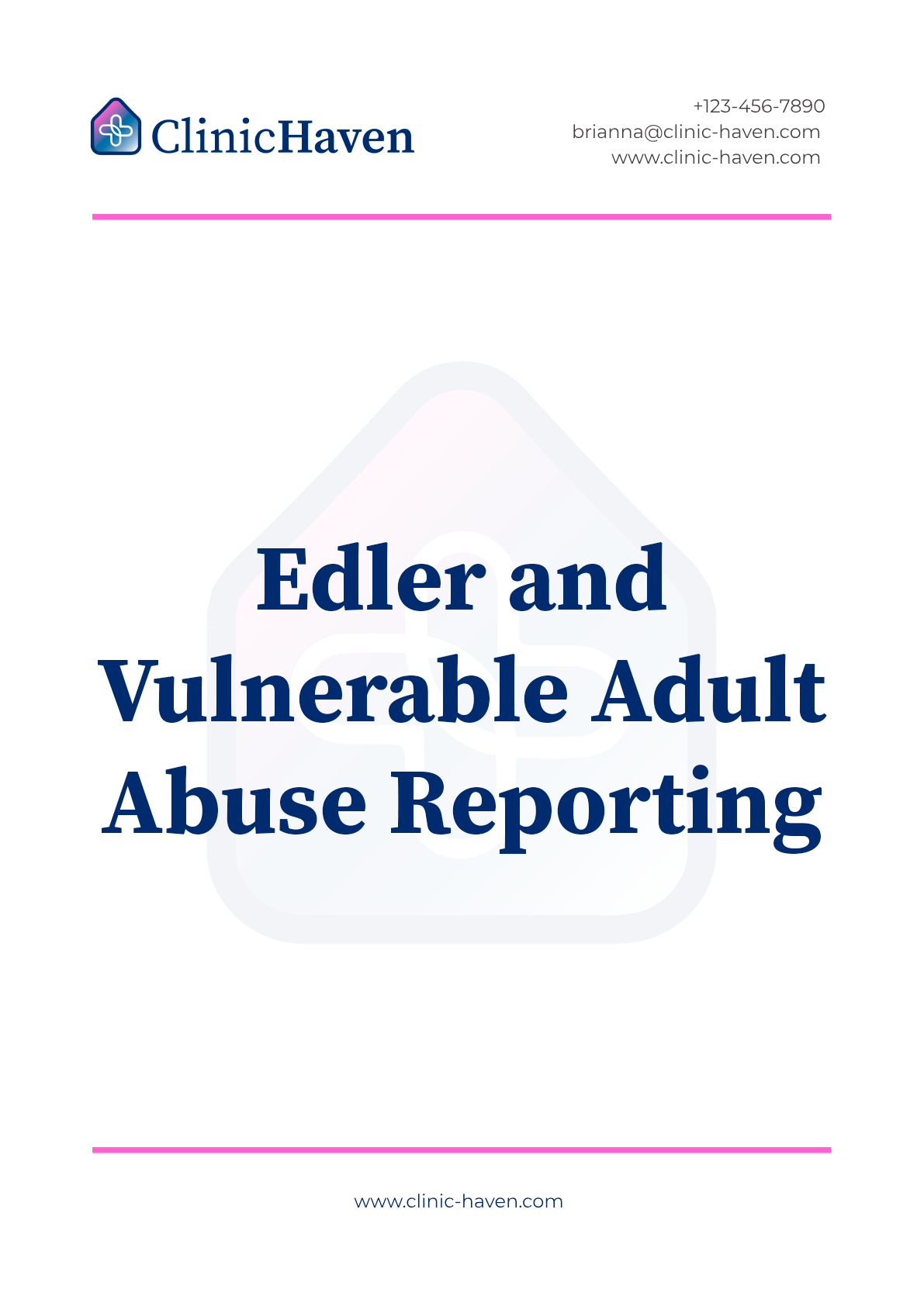 Edler and Vulnerable Adult Abuse Reporting