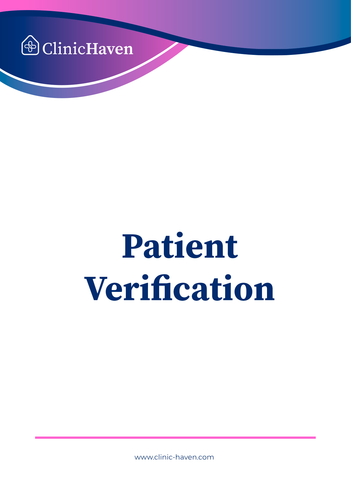 Patient Verification