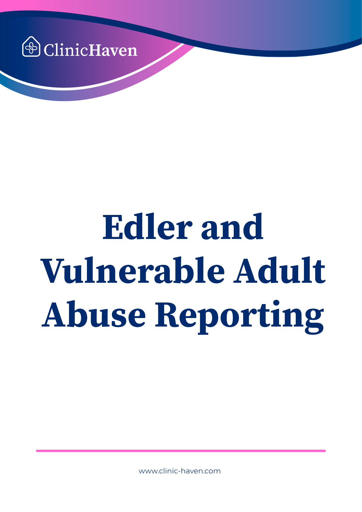 Edler and Vulnerable Adult Abuse Reporting