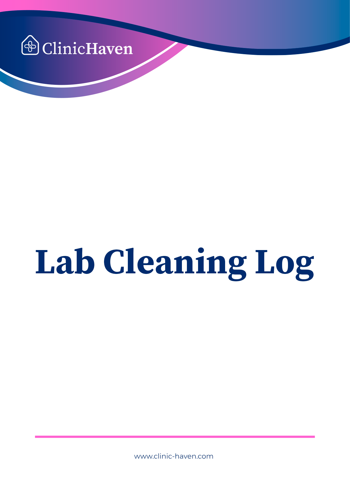 Lab Cleaning Log