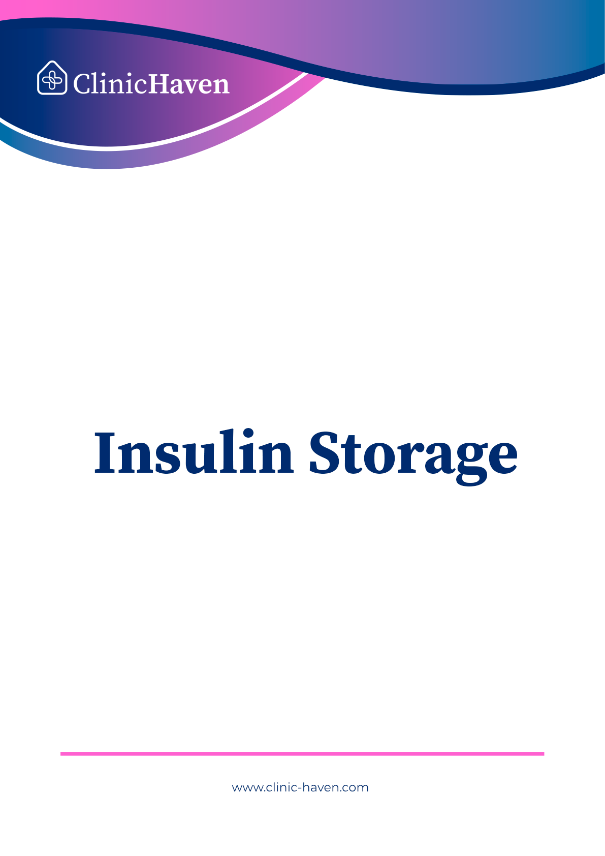 Insulin Storage