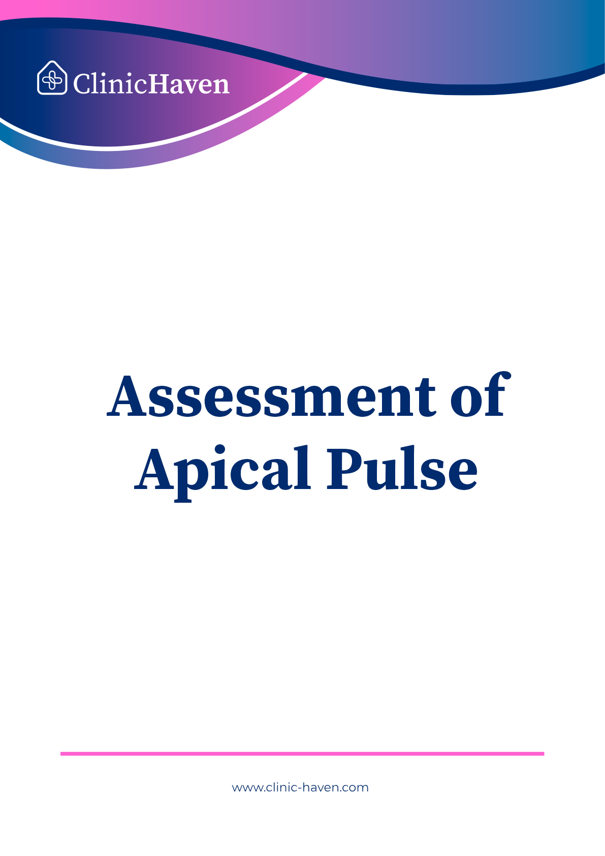 Assessment of Apical Pulse